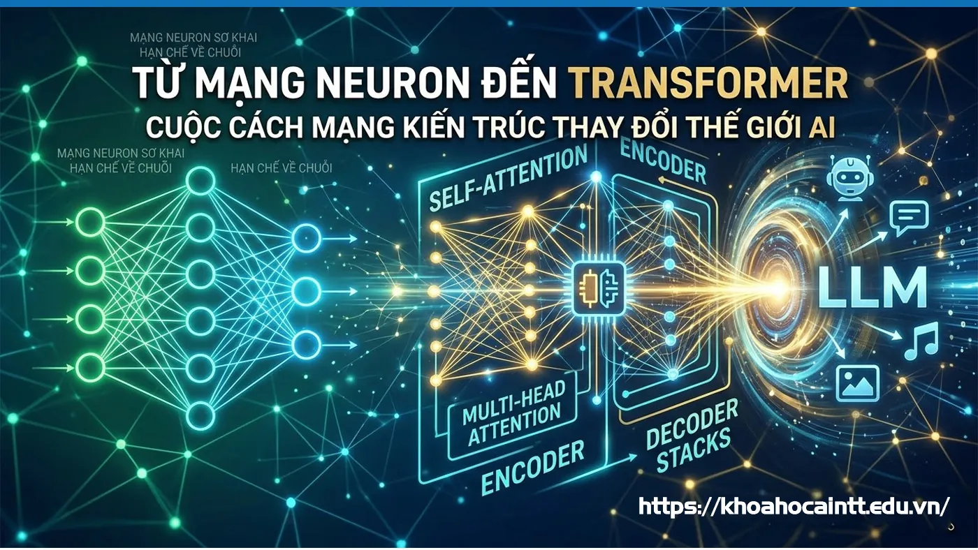 Từ Mạng Neuron Đến Transformer: Cuộc Cách Mạng Kiến Trúc Thay Đổi Thế Giới AI